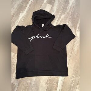Vs pink RHTF black script hoodie size XLarge